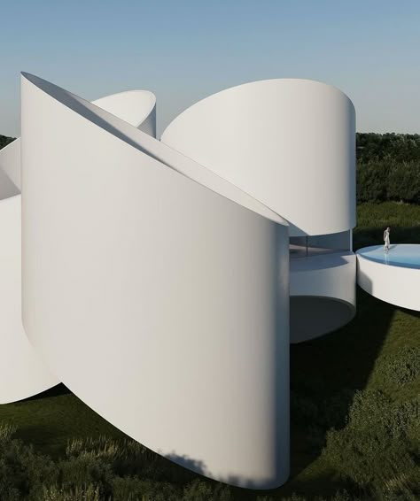 Tucked away in Spain’s sun-drenched landscapes, Fran Silvestre’s latest masterpiece redefines modern architecture. 🌿🏛️ Imagine a sleek, cylindrical marvel seamlessly blending with rolling hills, offering a sanctuary of peace and sophistication. From its elegant curves to its open, light-filled interiors, this design is a true celebration of serenity and innovation. 🏛️: @fransilvestrearquitectos Tap the link in bio for the full article! #InteriorDesign #ModernArchitecture #DesignInspiration... Swiss Architecture Modern, Biomorphic Architecture, Arch Exterior, Swiss Architecture, Modern Exteriors, Arch Designs, Architecture Modern, Modern Sculpture, Modern Exterior