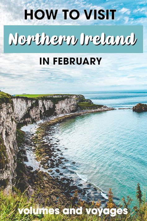 Northern Ireland is an absolutely gorgeous country that really is even more beautiful during February! Be sure to set yourself up in Belfast as a home base, and you can explore a lot of the country from there. Visit Giant's Causeway, Cushendun Caves, and even go on a Game of Thrones filming location tour! There's even a lot to see in Belfast, like the street art of the Cathedral Quarter, St. George's Market, and the Salmon of Knowledge. Belfast Giants, Europe Adventure, Northern Ireland Travel, Giants Causeway, Giant's Causeway, Ireland Itinerary, Dark Hedges, United Kingdom Travel, Ireland Vacation