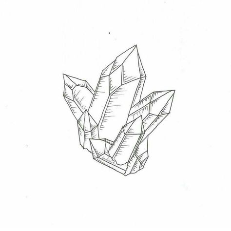 Crystal Tattoo Ideas Simple, A Tattoo Ideas, Tattoo Crystal, Tattoo Aesthetics, Crystal Tattoo, Cool Tattoo Ideas, Crystal Drawing, Water Tattoo, S Tattoos