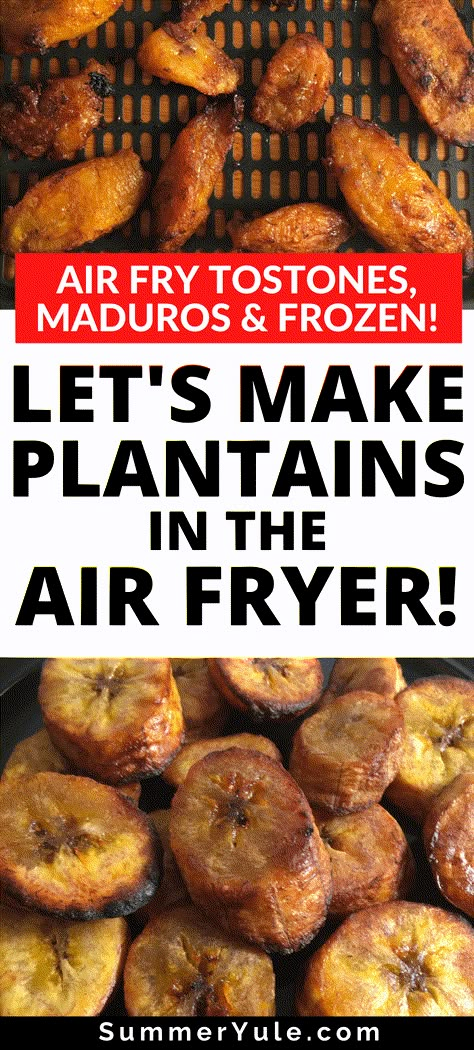 Air Fryer Plantains, Fried Plantain Recipe, Sweet Fried Plantains, How To Cook Plantains, Fried Plantains, Plantain Recipes, Vegetarian Foods, Vegan Snack, Plantain Chips