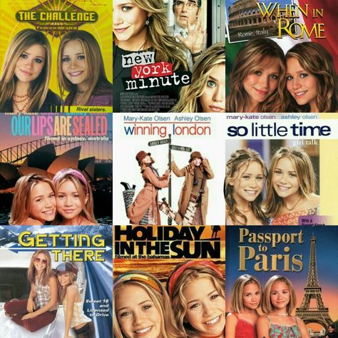 Olsen Twins Movie Posters Mary Kate And Ashley Olsen Movies, Twins Movie, Olsen Twins Movies, Rush Wallpaper, Olsen Sisters, Sisters Movie, Famous Twins, Movie Board, Olsen Sister