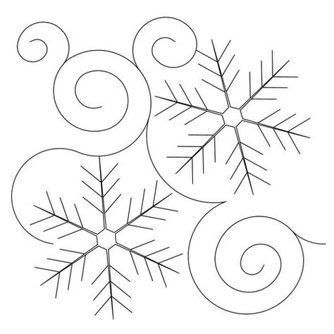 Shop | Category: Edge-to-Edge | Product: Jessica's Snowflake E2E Simple Free Motion Snowflake Quilting Designs, Christmas Free Motion Quilting Designs, Snowflake Pantograph, Quilt Lettering, Free Motion Quilting Designs, Simple Quilting, Quilt Stitches, Judy Niemeyer Quilts, Irish Christmas