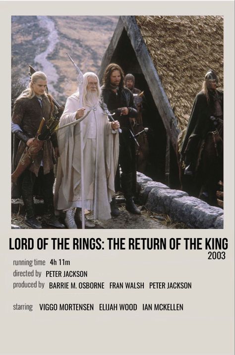 minimal polaroid movie poster for the lord of the rings: the return of the king Lotr Movies, Polaroid Movie Poster, Photowall Ideas, The Return Of The King, Kings Movie, Iconic Movie Posters, Movie Card, Minimalist Movie Poster, Movie Poster Wall