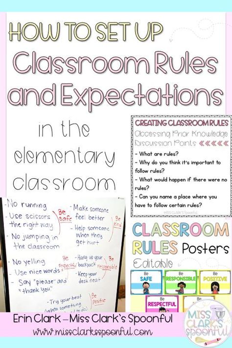 Third Grade Classroom Rules, Setting Up Classroom, Elementary Classroom Rules, Classroom Rules And Expectations, Class Expectations, Classroom Management Plan, Teachers Classroom, Responsive Classroom, Classroom Expectations