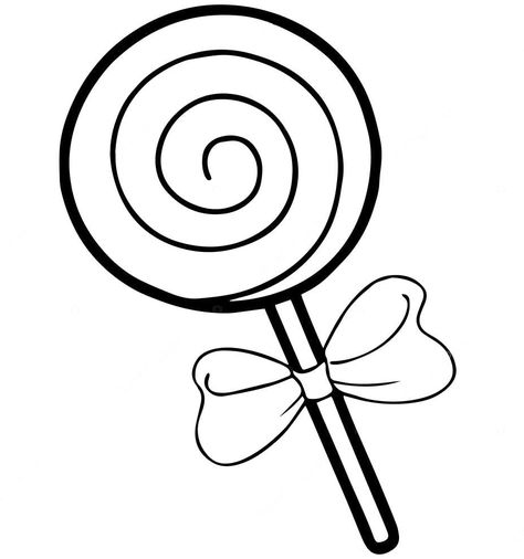 Lollipop Coloring Pages - Best Coloring Pages For Kids Lollipop Drawing, Lollipop Coloring, Shopkins Colouring Pages, Candy Coloring Pages, Coloring Pictures For Kids, Christmas Lollipops, Food Coloring Pages, Summer Coloring Pages, Easy Coloring Pages