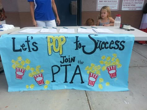 PTA membership idea. Let's POP to success. Join the PTA Pto Fundraising Ideas School Fundraisers, Pto Fundraising Ideas, Fundraising Ideas School, Pta Membership Drive, Pto Membership, Membership Ideas, Pta Bulletin Boards, Pto Meeting, Pta Board