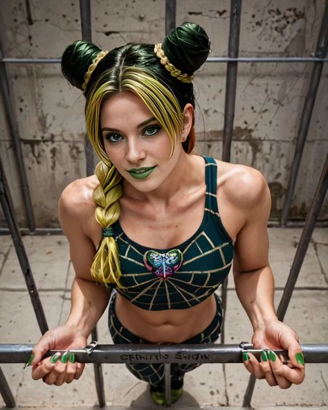 J is for... Plankton.. really? *Blinks* .... I mean J is for Jolyne Cujoh. Rounding out the J's in my #AtoZofCosplay is the first female JoJo of the JoJo's bizzare adventure series. I will confess I have never got into JJBA but I just love the designs of it's characters - they are so unlike anything really in anime or gaming and just embody such strong LGBT energy ❤️🏳️‍🌈 #cosplay #jolynecujoh #jolynecosplay #jjba #AICosplay #AIModel #icantstrandit #CosplayLife You expected a meme or dee... Joylene Cujoh Cosplay, Jolene Kujo, Jolyne Cosplay, Jojo Outfits, Jjba Cosplay, Jojo Cosplay, Jojo Characters, Jolyne Cujoh, Jojo's Adventure