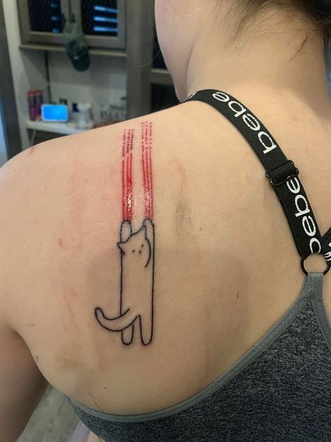 Cat Scratch Tattoo, Scratch Tattoo, Cat Tattoo Ideas, Stick N Poke, Epic Tattoo, Arrow Tattoo, Scratch Art, Cat Scratch, Stick And Poke