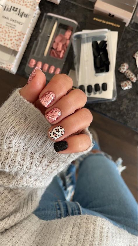 Animal Print Nails Art, Nail Color Combos, Mixed Mani, Red Aspen, Animal Print Nails, Nail Wraps, Color Street, How To Do Nails, Aspen