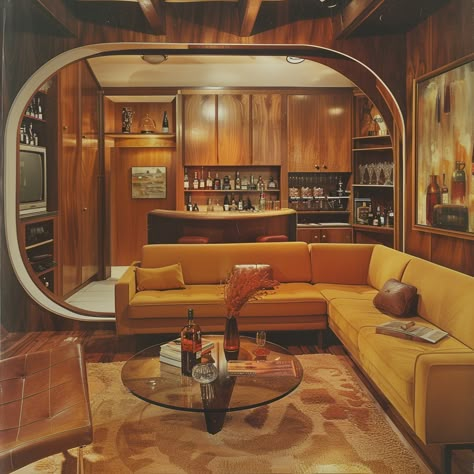 70s Inspired Living Room, 70s Living Room Decor, 70s Living Room, 60s Interior, 70s Interior Design, 80s Interior, 70s House, 70s Interior, 1970s Home