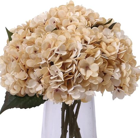 Amazon.com: Kimura's Cabin 6pcs White Silk Hydrangea Flowers Bouquets Faux Hydrangea Stems for Home Wedding Party Table Core Decoration (Ivory) : Home & Kitchen Table Centerpieces For Home, Fake Hydrangeas, Home Wedding Party, Hydrangea Colors, Artificial Floral Arrangements, Faux Hydrangea, Hydrangea Bouquet, Silk Hydrangeas, Wedding Party Table