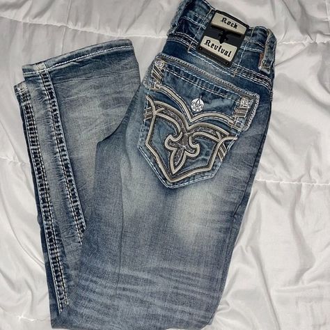 Rock Revival Jeans (Men’s) [SIZE 29x30] Straight Rock Rival Jeans Outfits, Rock Revival Jeans Mens, Rock And Roll Jeans, Rock Revival Jeans, Hell Yeah, Jeans Men, Rock Revival, Jean Outfits, Rock And Roll