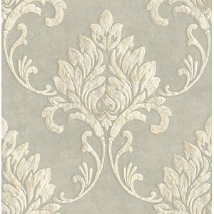 House of Hampton® Vann 33' L x 20.5" W Wallpaper Roll | Wayfair Off White Wallpapers, Rustic Backdrop, Art Chinois, Elegant Wallpaper, Embossed Wallpaper, W Wallpaper, Contemporary Wallpaper, Brick Wallpaper, Damask Wallpaper