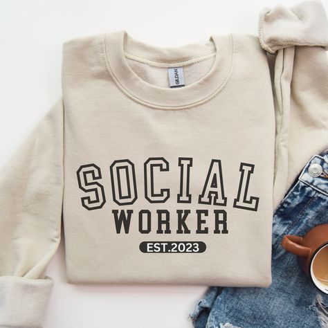 Social Work Month, Colorful Vibes, School Social Worker, Social Worker Gifts, School Social Work, Perfect Sweater, First Down, Social Worker, School Counselor