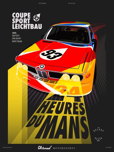 MOTORSPORT x ART | BMW 3.0 CSL ART CAR on Behance Brain Juice, Motor Art, Bmw E9, Grand Prix Posters, Car Advertising Design, Bmw Art, Bmw 318i, Classic Racing Cars, Racing Art