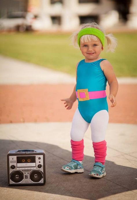 80s Outfits Boys, Toddler Workout, Dance Party Outfit, 80s Toddler, Halloween Costumes Kids, Halloween Costume Toddler Girl, Halloween Kids Costumes Girls, Workout Girl, Halloween Duos