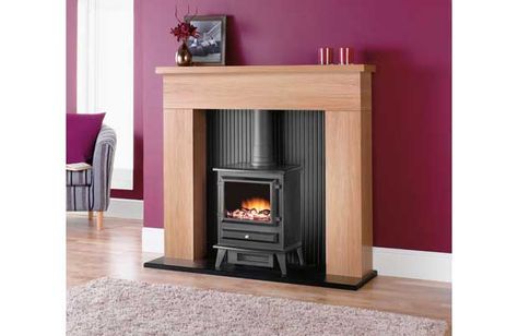 electric log burner Electric Stove Fireplace, Wood Burning Stoves Living Room, Fireplace Suites, Wood Burning Stoves, Electric Fire, Electric Fires, Log Burner, Stove Fireplace, Electric Stove