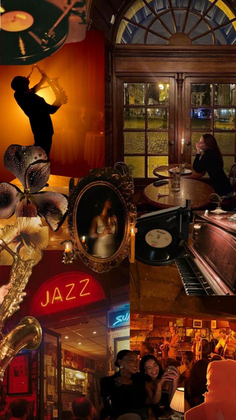 jazz Jazz Vibes Aesthetic, Vintage Jazz Club Aesthetic, Jazz Speakeasy, Jazz Party Theme, Jazz Bar Aesthetic, Afrobeats Aesthetic, Jazz Christmas, Jazz Room, Classy Bar