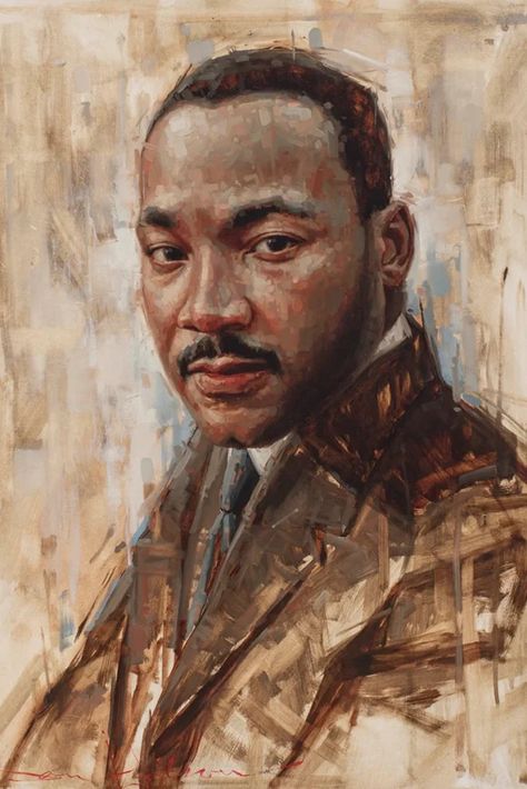 10 Powerful Quotes by Martin Luther King Jr. - QuotesKira Mather Luther King, Martin Luther King Art, Turning To God, Christian Canvas Paintings, Impactful Quotes, King Painting, Hollywood Art, Black Legends, Dr Martin Luther King Jr