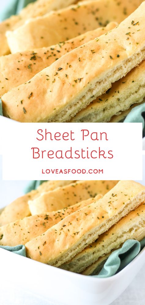 Sheet Pan Breadsticks Sheet Pan Breadsticks, Sheet Pan Bread, Sheet Pan Dinners Recipes, Salad Easy, Yeast Bread Recipes, Best Bread Recipe, Saltine Crackers, No Knead Bread, Pan Recipes