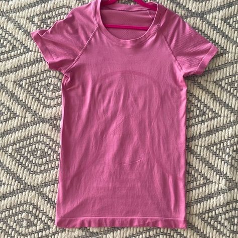 Pink blossom lululemon swiftly tech 2.0 short sleeve Lululemon Pink Swiftly Tech, Pink Lululemon Shirt, Swifty Tech Short Sleeve, Lululemon Poshmark, Pink Swiftly Tech, Soccer Fit, Lululemon Long Sleeve Shirts, Unrealistic Wishlist, Lulu Outfits