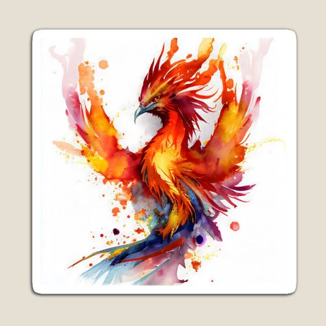 Phoenix Watercolor, Tattoo Touch Up, Phoenix Painting, Phoenix Drawing, Phoenix Bird Art, Rising From The Ashes, Flame Art, Phoenix Art, In Flames