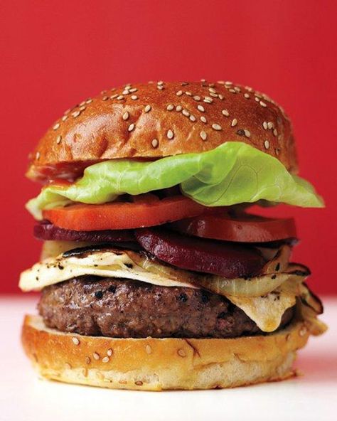 Aussie Burgers Recipe Grilled Burger Recipes, Beetroot Relish, Easy Grilling Recipes, Turkey Burger Recipes, Easy Grilling, Grilled Burgers, Grilled Onions, Sesame Seed, Turkey Burger