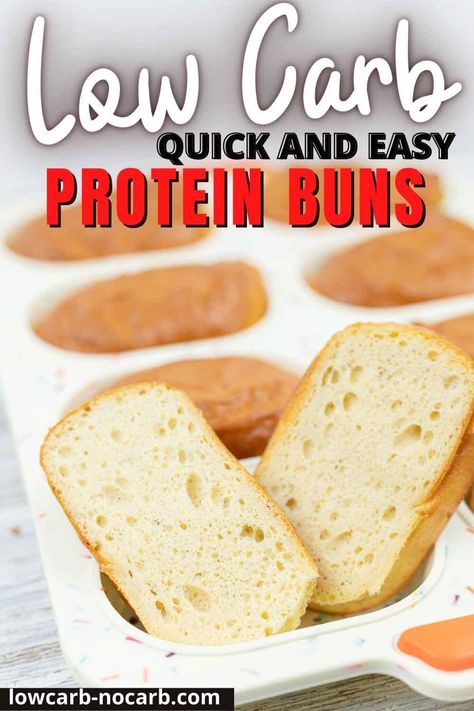 Keto Protein Buns Protein Buns, Low Carb High Protein Breakfast, Low Carb Buns, High Protein Low Carb Breakfast, Low Sugar Dinners, Breakfast Buns, Low Carb Bun, Fiber Bread, The Boiled Egg Diet