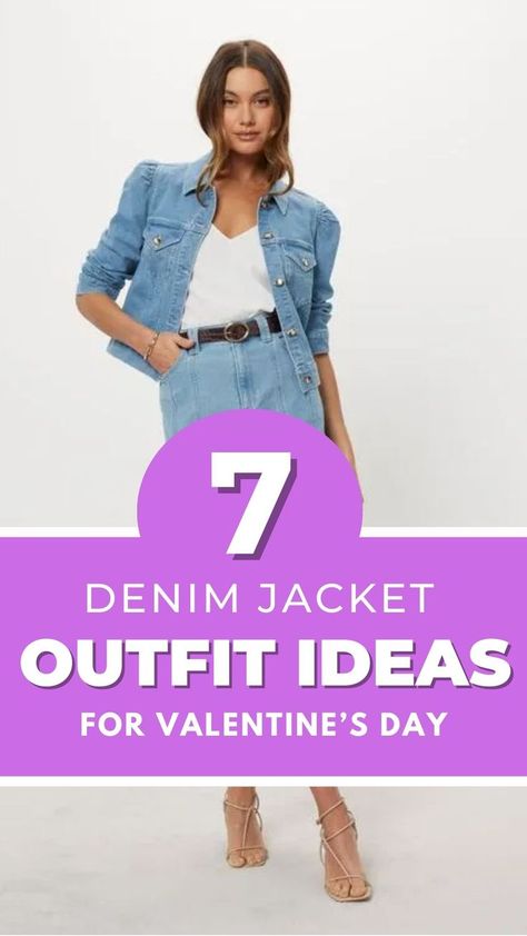 How to wear the Denim Jackte this Valentine's Day to make your man fall over himself. Outfit Ideas | Trendy Mom Outfit Ideas | Mom Style | Valentine's Day Outfit Ideas | Date Night Outfit Ideas Denim Jacket Outfit Ideas, Outfit Ideas Mom, Mom Outfit Ideas, Outfit Ideas Date Night, Outfit Ideas Date, Stylish Mom Outfits, Outfit Ideas Trendy, Jacket Outfit Ideas, Trendy Mom Outfits