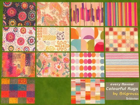 My Sims 4 Blog: Colorful Rugs by Leanderbelgraves Colourful Rugs, Sims 4 Beds, Sims 4 Blog, Sims 4 Challenges, Sims 4 Studio, The Sims 4 Download, Sims 4 Downloads, Sims 4 Update, Sims 4 Cc Packs