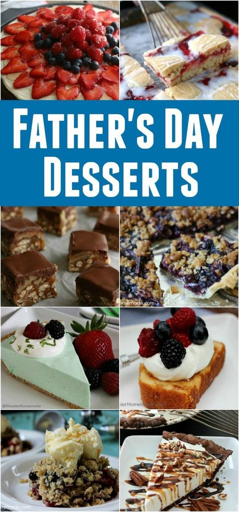 Father Day Dessert Ideas, Father’s Day Dessert Recipes, Fathers Day Dessert, Bacon Cheesecake, Sweet Appetizers, Easy Strawberry Pie, 31 Daily, Desserts Summer, Skillet Chocolate Chip Cookie