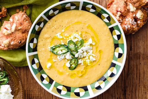 Corn and split-pea soup with feta and tomato damper http://www.taste.com.au/recipes/30807/corn+and+split+pea+soup+with+feta+and+tomato+damper Low Gi Fruits, Damper Recipe, Creamy Potato Bake, Australian Recipes, Low Gi Foods, Seasonal Salad, Low Gi, Split Pea Soup, No Carb Recipes