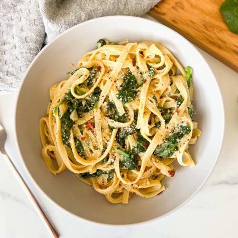 Creamy Chickpea Pasta - Keeping On Point Creamy Chickpea Pasta, 10 Dollar Meals, Creamy Chickpea, Keeping On Point, Chickpea Tuna, Creamy Pasta Sauce, Fettuccine Noodles, Tuna Salad Pasta, Fettuccine Pasta