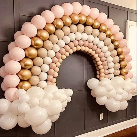 Boho Rainbow Balloon Garland Arch Kit Dusty Pink Brown White Latex Balloons Boho Theme Wedding Birthday Party Baby Shower Decor - AliExpress 15 Boho Rainbow Balloon, Boho Theme Wedding, Rainbow Baby Shower Theme, Rainbow Balloon Garland, Boho Baby Shower Decorations, Balloons Wedding, Party Ballons, Rainbow Balloons, Garland Arch