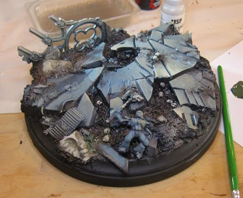 40k Base Ideas, Warhammer Board, 40k Bases, Warhammer Bases, Miniature Basing, Warhammer Terrain, Diorama Ideas, Miniature Bases, Warhammer Figures