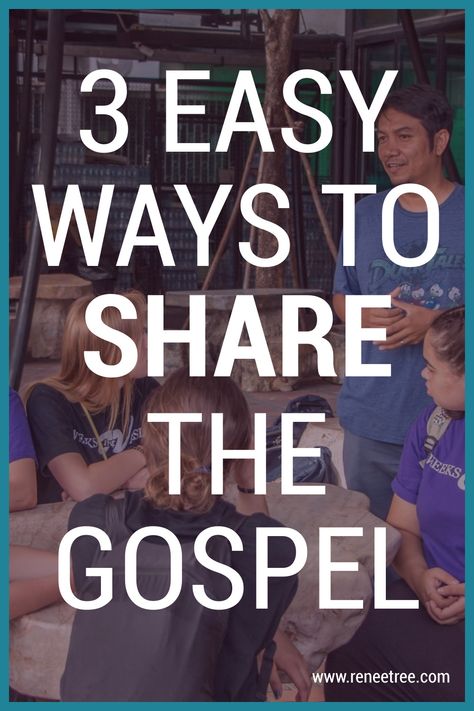 3 easy ways to share the Gospel. Use these today to reach out to those around you with the love of Jesus. How To Read The Gospels, Ways To Spread The Gospel, Ways To Share The Gospel, Preach The Gospel If Necessary Use Words, Preaching The Gospel, Not Ashamed Of The Gospel, The Gospel Of Jesus Christ, Share The Gospel, Gospel Of Jesus Christ