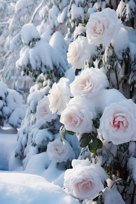 Flowers In The Snow, February Wallpaper, Snow Rose, Rose Queen, Colorful World, Rose Pictures, Pretty Landscapes, Landscape Scenery, Winter Pictures