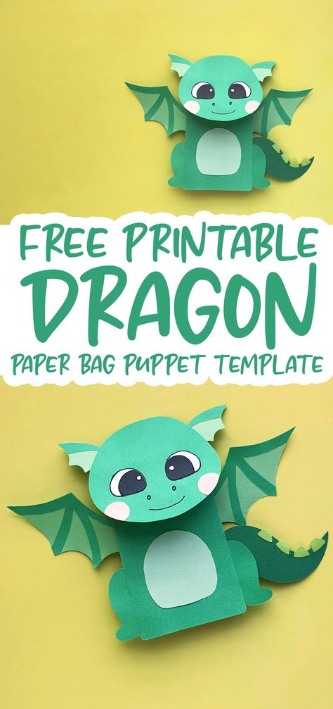 Fairytales And Fables Preschool, Fantasy Art Preschool, Dragon Paper Bag Puppet, Dragon Activity For Kids, Fairy And Dragon Birthday Party, Magic Themed Crafts, Fairytale Activities For Kids, Dragon Party Ideas For Kids, Fairytale Preschool Activities