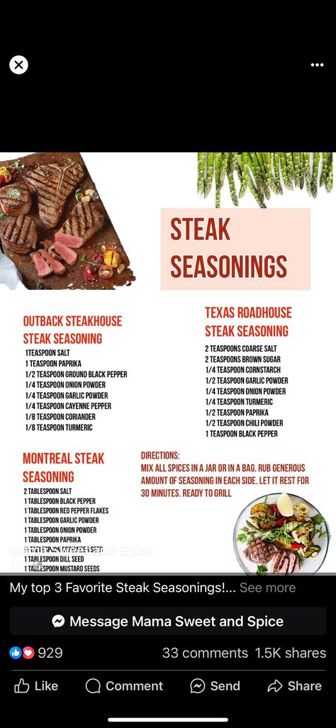 Best Seasonings For Steak, Best Way To Season A Steak, How To Season Steak, Steak Seasoning Recipes, Steak Spices Seasoning Mixes, Steak Temperature Guide, Steak Cooking Temperature, Seasoning Steak, House Seasoning Recipe