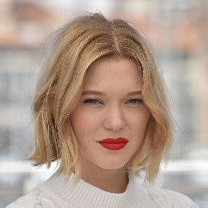 Dunner Wordend Haar, Lea Seydoux, Low Maintenance Hair, Hair 2018, Red Lipstick, Hair Envy, Short Bob Hairstyles, Blonde Bob, Celebrity Hairstyles