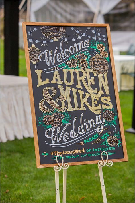 welcome wedding sign @weddingchicks Painted Welcome Sign, Chalkboard Inspiration, Diy Chalkboard Paint, Kitchen Italian, Nature Kitchen, Modern Decorating, Chalkboard Easel, Girl Goals, Chalk Sign