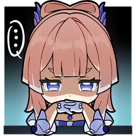 Paimon's Paintings, Sangonomiya Kokomi, Emoji Love, Emoji Art, Honkai Impact 3rd, Fandom Games, Chibi Characters, Event Outfit, Honkai Impact