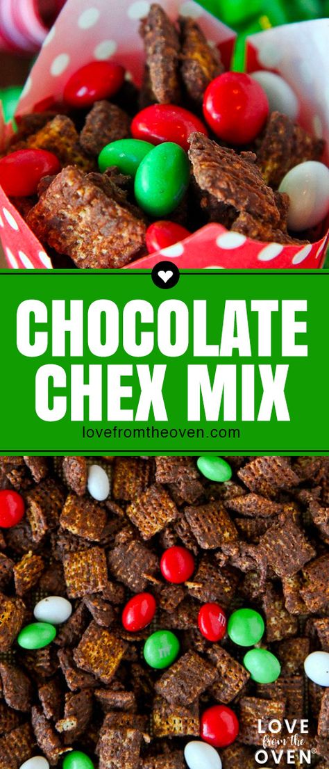 Easy Chocolate Chex Mix #chexmix #christmaschexmix #holidaychexmix #chex #cereal #chocolate #peppermint #lftorecipes Chocolate Chex Recipes, Thanksgiving Chex Mix Recipes, Cheese Chex Mix, Chex Mix Recipes Crock Pot, Bold Chex Mix Recipe, Chex Mix Recipes Christmas, Chocolate Chex Mix Recipes, Chex Party Mix Recipe, Chex Mix Recipes Sweet