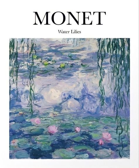 Water Lily Painting Monet, Claude Monet Art Paintings, Claude Monet Water Lilies Painting, Monet Water Lilies Painting, Water Lilies Monet, Claude Monet Poster, Monet Poster, Claude Monet Art, Monet Water Lilies