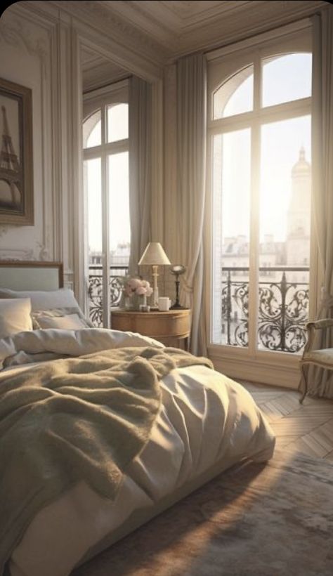 Parisian Interior Design, Parisian Bedroom, Parisian Interior, French Bedroom, Parisian Apartment, Dream House Rooms, Dream Apartment, Dream House Interior, Dream Rooms