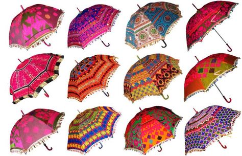 UMBRELLA-INDIAN PARASOLS,WHOLESALE LOTS PACK www.panpaliya.com Umbrella Wedding Decorations, Parasol Wedding, Sun And Moon Tapestry, Burning Men, Sun Parasol, Lace Parasol, Umbrella Decorations, Bohemian Fabric, Mehndi Decor