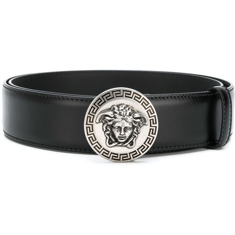 Versace Medusa buckle belt ($379) ❤ liked on Polyvore featuring men's fashion, men's accessories, men's belts, black, versace mens belt, mens leather accessories, mens leather belts, mens genuine leather belts and mens real leather belts Mens Leather Belts, Mens Leather Accessories, Mens Belt, Men's Belts, Striped Sweater Dress, Leather Belts Men, Versace Belt, Genuine Leather Belt, Mens Leather