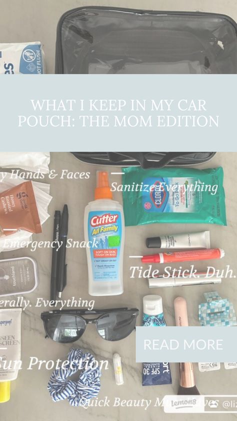 Everyone needs a car pouch! This has been a life saver!! car pouch / car essentials / mom car / mom essentials / mom life / mom tips Car Travel Necessities, Summer Car Bag, Car Bag Essentials For Women, Soccer Mom Essentials, Mom Car Essentials, Car Kit Essentials For Women, Mom Car Organization, First Car Essentials, Car Bag Essentials