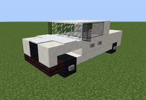 Family Pickup Truck Cars Blueprints, Minecraft Cities, Minecraft Car, Minecraft Building Blueprints, Bangunan Minecraft, City Vehicles, Easy Minecraft Houses, Minecraft Furniture, Minecraft City