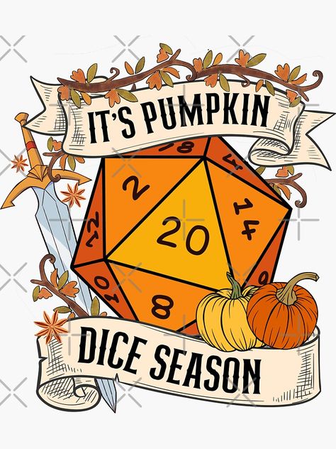 Dnd Supplies, Dnd Halloween, Dnd Stickers, Dnd Shirts, Dm Screen, Love You Cute, Sticker Transparent, Funny Pumpkins, Halloween Sticker